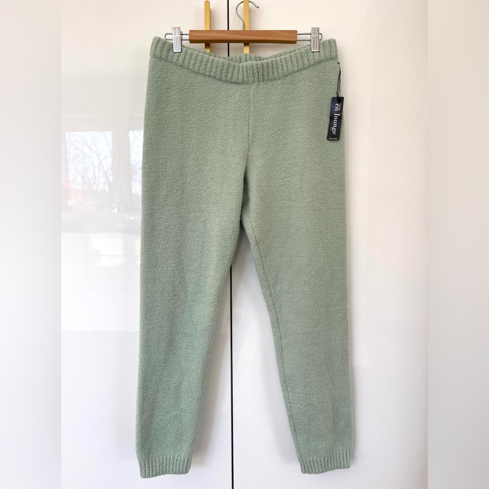 La Vie En Rose Soft Green Knit Pants